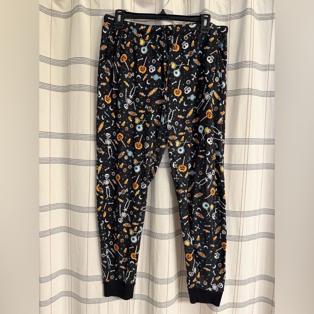 Halloween Black Pajama Pants Like New Large